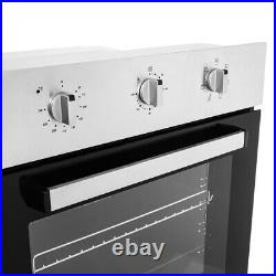 60cm Built-in Single Electric Fan Oven in Stainless Steel Energy Class A/A+