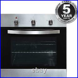 60cm Single Electric Fan Oven In Stainless Steel, Built-in / Under SIA SO113SS