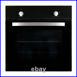 60cm Single Electric Oven In Black, Multi-function SIA SSO59BL