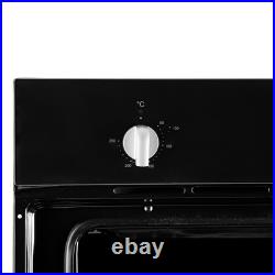 60cm Single Electric Oven In Black, Multi-function SIA SSO59BL