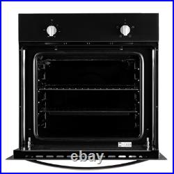 60cm Single Electric Oven In Black, Multi-function SIA SSO59BL