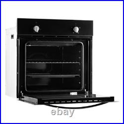 60cm Single Electric Oven In Black, Multi-function SIA SSO59BL