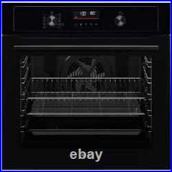 AEG 3000 Air Fry Electric Single Oven Black BEX535A61B