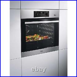 AEG 6000 Series Electric Single Oven Stainless Steel BES355010M