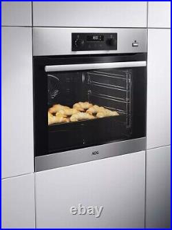 AEG 6000 SteamBake Self Cleaning Electric Single Oven Sta BPS355020M HW176051