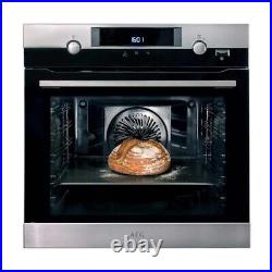 AEG BCK556220M Built In Single Electric Oven Steam Bake Silver Stainless Steel