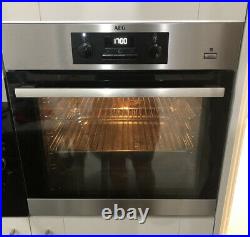 AEG BEK351010M Built In Single Steam Bake Electric Oven Good Condition