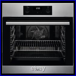 AEG BES255011M Built In Stainless Steel Electric Single Oven Free Delivery
