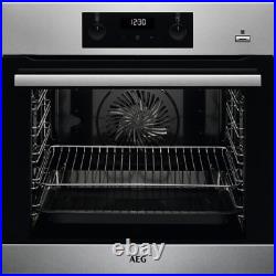 AEG BES355010M Built In Electric Single Oven with added Steam Function U53011