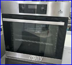 AEG BES355010M SteamBake Built-In Electric Single Oven, Stainless Steel, EH111