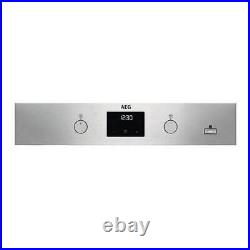 AEG BES35501EM 62.5 cm Built In Electric Single Oven Stainless Steel 2 Yr Wrrnty