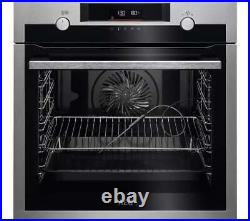 AEG BPE556060M Single Oven Electric Built in Pyrolytic Stainless Steel GRADE A