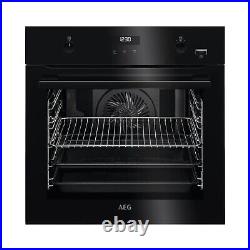 AEG BPE556220B SteamBake A+ Rated Built In Single Oven Black A119958