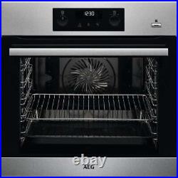 AEG BPK355020M Single Oven Electric Built In Stainless Steel BLEMISHED