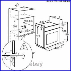 AEG BPK742320M Built-In Electric Single Oven A+ Pyrolytic HA2804