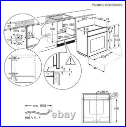 AEG BPK742320M Built-In Electric Single Oven A+ Pyrolytic HA2804