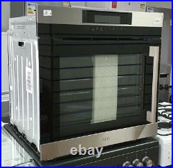 AEG BPK744L21M SenseCook Pyrolytic 60cm Built In Electric Single Oven, Side Open