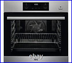 AEG BPS356020M Single Oven Electric Built in Stainless Steel GRADE A