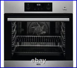 AEG BPS356020M Single Oven Electric Built in Stainless Steel GRADE B