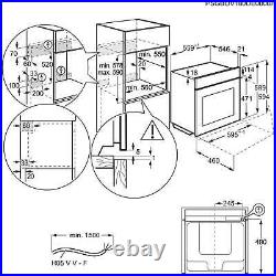 AEG BSE577261M Single Oven Electric Built In Stainless Steel GRADE A