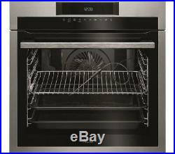 AEG Mastery BPE742320M Built In Electric Single Oven Stainless Steel