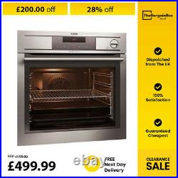 AEG Oven Built-in Electric Single Oven In Stainless Steel With Anti-fingerprint