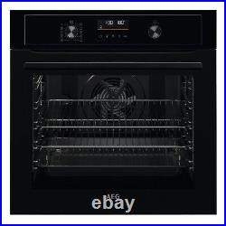 AEG Series 6000 Electric Single Oven Black BPX535061B