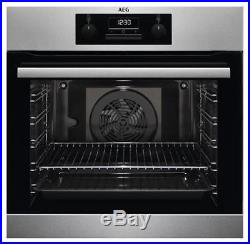 AEG Single Electric Oven Built in 74L Stainless Steel BEB231011M