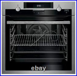 AEG SteamBake BPS552020M Built-In Single Pyrolytic Oven-Stainless Steel RRP £699