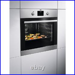 AEG Steambake BPS355061M Built In Electric Single Oven Stainless Steel A+