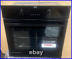 AEG SurroundCook BEB335061B Built In Electric Single Oven, Black C864