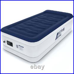 Active Era Luxury Single Air Bed Air Mattress with Built-in Pump and Pillow