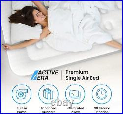 Active Era Premium Single Size Air Bed with a Built-in Electric Pump and Pillow