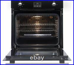 BELLING BI602FP Built-in Single Electric Fan Oven 70L Black Currys