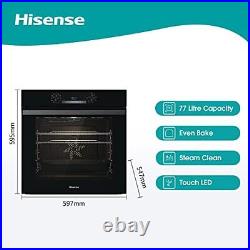 BI62212ABUK Built-in Electric Single Oven Black A Rated, 22 x 23 x