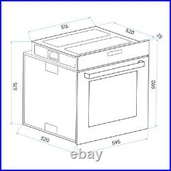 Baridi Built-In Five Function Fan Assisted Single Electric Oven 60cm Stainless A