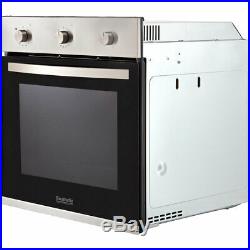 Baumatic BCPK605X Single Oven & Ceramic Hob Built In Stainless Steel / Black