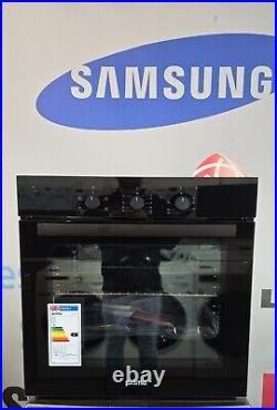 Black 60cm Built In Integrated Single Electric Fan Oven St Steel Prima+ PRSO106