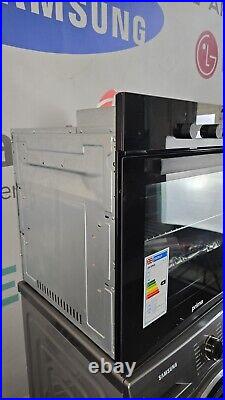 Black 60cm Built In Integrated Single Electric Fan Oven St Steel Prima+ PRSO106