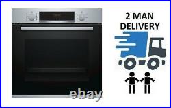 Bosch HBS534BS0B Serie 4 Stainless Steel Electric Single Oven + 2 Year Warranty