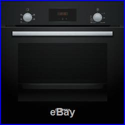 Bosch HHF113BA0B Serie 2 Built In 59cm A Electric Single Oven Black New