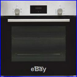 Bosch HHF113BR0B Serie 2 Built In 59cm A Electric Single Oven Stainless Steel