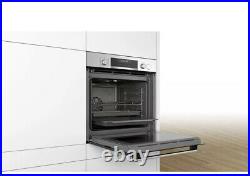 Bosch HRS538BS6B Serie 6 Electric Single Oven With Added Steam Stainless Steel