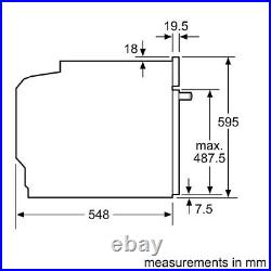 Bosch Oven HBG7741B1B Built In Single Electric 60cm Black Self Cleaning
