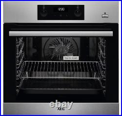 Built in Single Oven Steambake in Stainless Steel AEG BES355010M