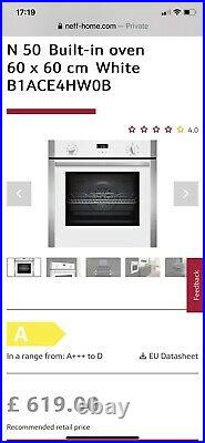 Built in electric Neff Single Oven