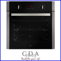 CDA SC223SS 60cm Stainless Steel 6 Function 65L Built-in Single Electric Oven