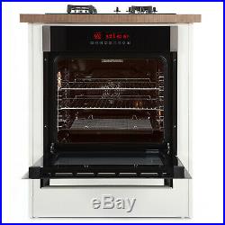 CDA SK410SS 60cm Built In 80L Single Electric 10 Function True Fan Oven With LCD