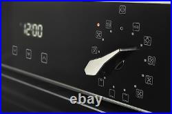 CDA SL300BL Built In Electric Single Oven, Soft Close, Telescopic Shelves, Black