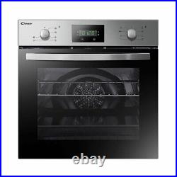 Candy FCSK604X Built-in 65L Single Electric Multi-Function Oven Grill, Pyrolytic
